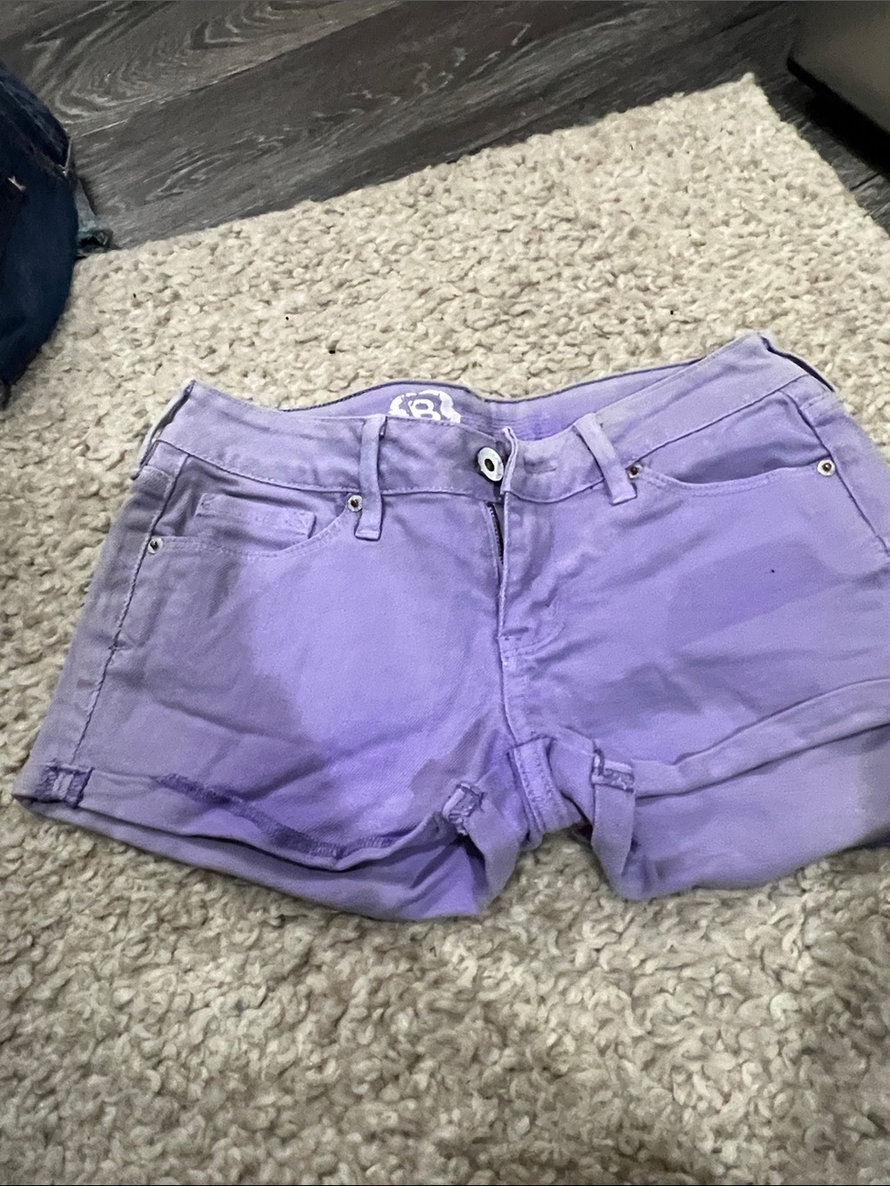 Bullhead Lilac Denim Women's Jean Shorts